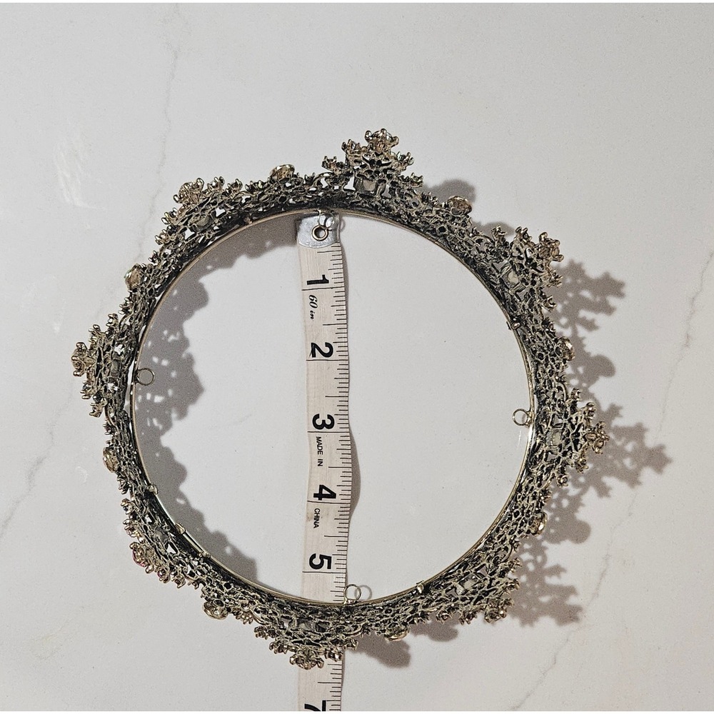 Multi Color Rhinestone Full Round Crown Tiara Pageant - Picture 11 of 11